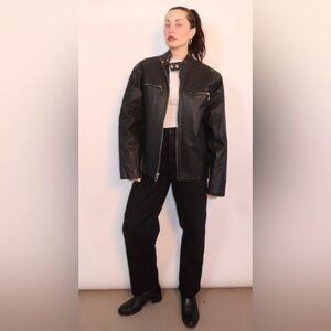 Black Faux Leather Jacket